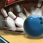 Topi blu i bowling-ut godet kunjat e bardha me unaza të kuqe