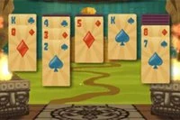 Immerse yourself in this classic solitaire card game featuring stunning 3D