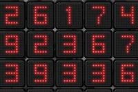 Draw a path over the numbers and add it up to the indicated goal