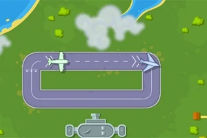 Dy avionë në një pistë uljeje me sfond të gjelbër dhe liqene të vogla