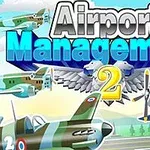 Titulli Airport Management 2 mbi një dizajn me aeroplanë të ndryshëm në sfond