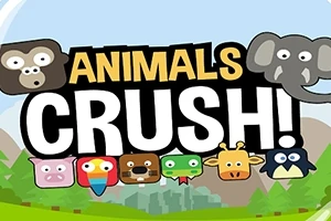 Teksti me shkronja të mëdha ANIMALS CRUSH!