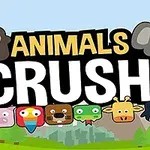 Teksti me shkronja të mëdha ANIMALS CRUSH!