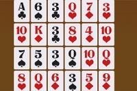 Connect cards on the table to a sum of 21