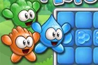 A fun logic puzzle where you have to explode blobs of water to clear the game