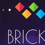 Figura paraqet katër forma diamanti shumëngjyrëshe mbi sfond të errët me tekstin BRICKZ poshtë tyre
