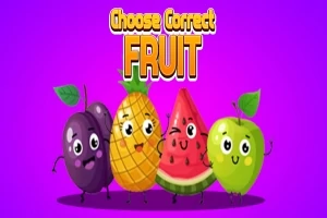 Katër fruta të animuar me fytyra të lumtura përballë një sfondi vjollcë të ndezur