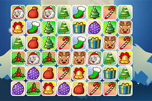 Tabela me ikona festive krishtlindjesh, duke përfshirë babadimër, bredha, çorape, karamele, zile, dhurata dhe drerë