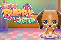 Take care of an adorable puppy in this cute girl game!