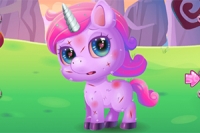 Take care of a cute magical unicorn in this beautiful animal and girl game!