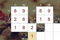 Every day a new Kakuro puzzle in 4 difficulty levels