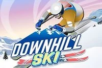 Downhill ski winter game