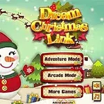 Një skenë festive me një dordolec dëbore të buzëqeshur, një pemë Krishtlindjeje të zbukuruar dhe një sërë dhuratash, me opsione lojërash të listuara në një tabelë në të djathtë