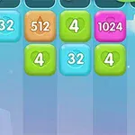 Tabela me blloqe shumëngjyrëshe që përmbajnë numrat 32, 512, 4, dhe 1024 në një sfond qielli
