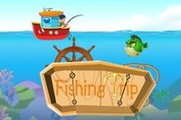 Enjoy a fishing trip on the lake and try to catch the fish and the treasures