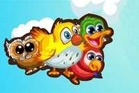 In Flying School, you need to help cute birds learn to fly