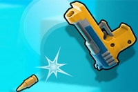 Shoot, score, and soar in Gun Spin - the ultimate recoil-based shooting game