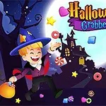 Një fëmijë i veshur si magjistar mban një qese me ëmbëlsira përballë një shtëpie të frikshme të zbukuruar për Halloween, me një hënë të ndriçuar në sfond