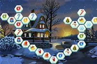 Mahjong Hex Connect game for Christmas
