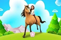 Horse Run 3D is a fun horse running game!
