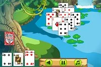 Pyramid Solitaire set in the Jungle
