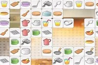 Find pairs of identical Mahjong tiles in this kitchen-themed Mahjong connect