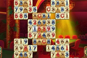 Shfaqet një grup pllakash me numra dhe shkronja të vendosura në një sfond me ngjyra të ndritshme dhe motive lulesh