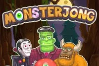 Mahjong Solitaire game with lots of monsters for Halloween