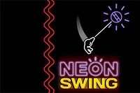 Swing as fast as you can in Neon Swing!