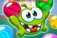 Om Nom: Bubbles is a 60-seconds bubble shooter game featuring the iconic Om Nom