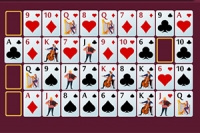Arrange all cards in color from Ace to King