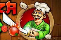 Cut, slice and slash all the pizza ingredients like a ninja!