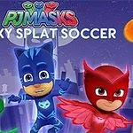 Tre personazhe me kostume superheroje në ngjyra të gjelbra, blu dhe të kuq pranë njëri-tjetrit me sfond qyteti dhe një titull mbi ta