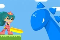 Help her to beat them in this colorful jump 'n' run game!