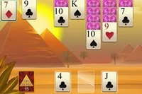 A Pyramid Solitaire game with a Klondike layout