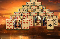 A Pyramid Solitaire game in Ancient Eygpt