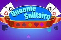 Move all cards to the four foundations in this Queenie Solitaire game