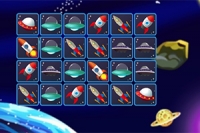 Mahjong Connect game in Outer Space