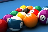 Try to knock in as many balls as quickly as possible