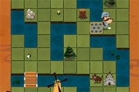 Your task in this cute puzzle game is to guide the knight safely to the castle