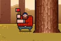 Timberman is a highly addictive high-score game in retro style