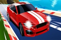 Race in busy traffic and avoid collisions