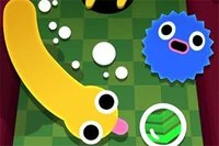Guide worm, avoid hazards, collect boosts!