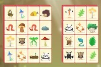 A beautiful mahjong game set in the woods!