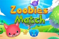 Classic Match 3 game with the Zoobies